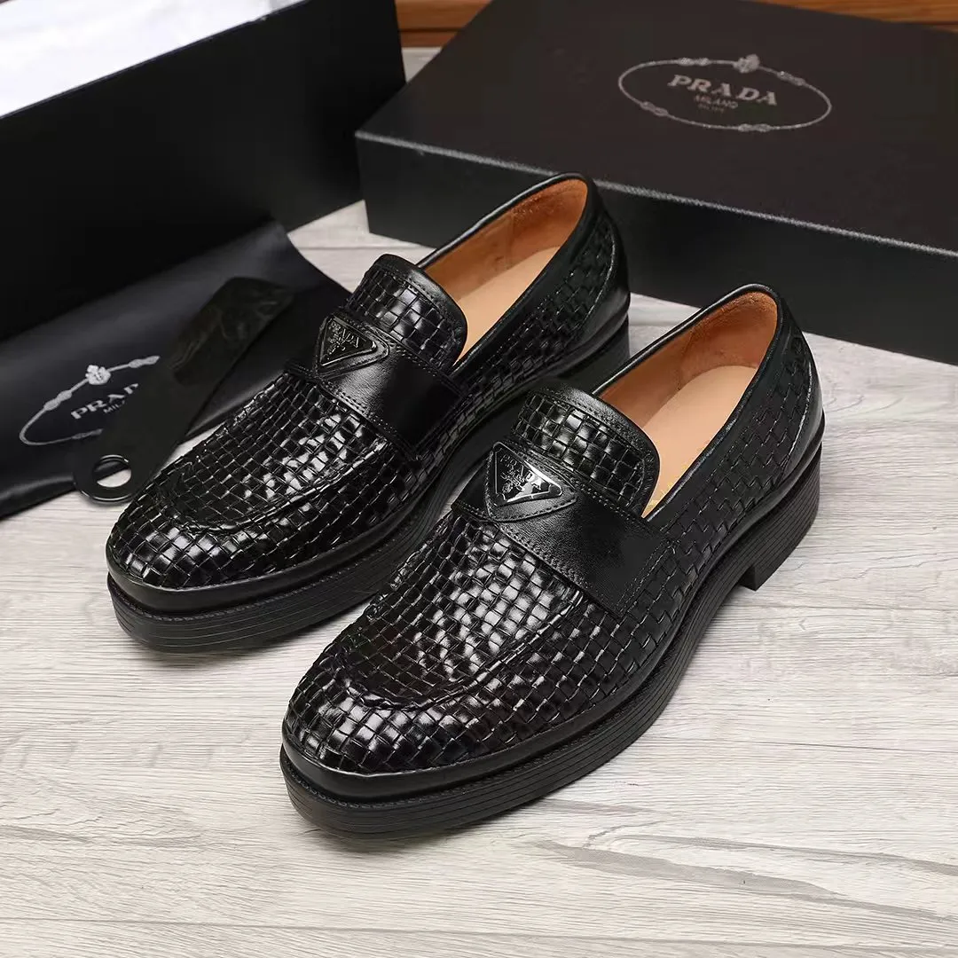 Men's shoes 💰620 💰💰🎩🎩【Prada】Counter 1:1⬆️original reproduction, absolute quality🆗original outsole, high-quality imported rubber, wear-resistant and non-slip, never degummed, upper material: imported first-layer cowhide➕anti-slip foam outsole, official website material, inner material: water-dyed leather lining, 6 colors available! Code number 38-45